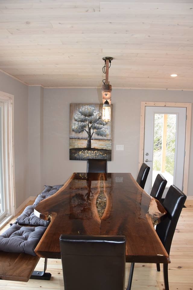 Design ideas for a country dining room in Toronto.