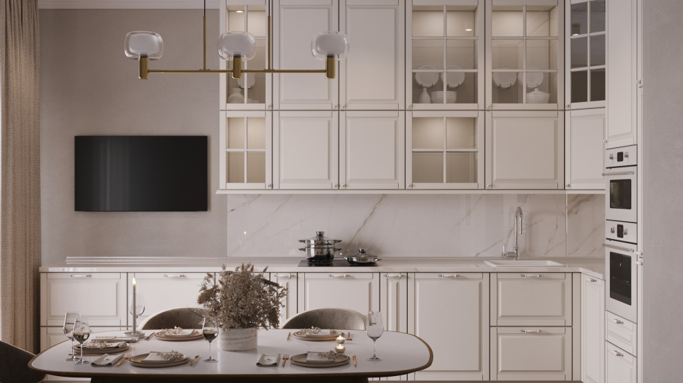 Квартира для семьи из трех человек и большой собаки.