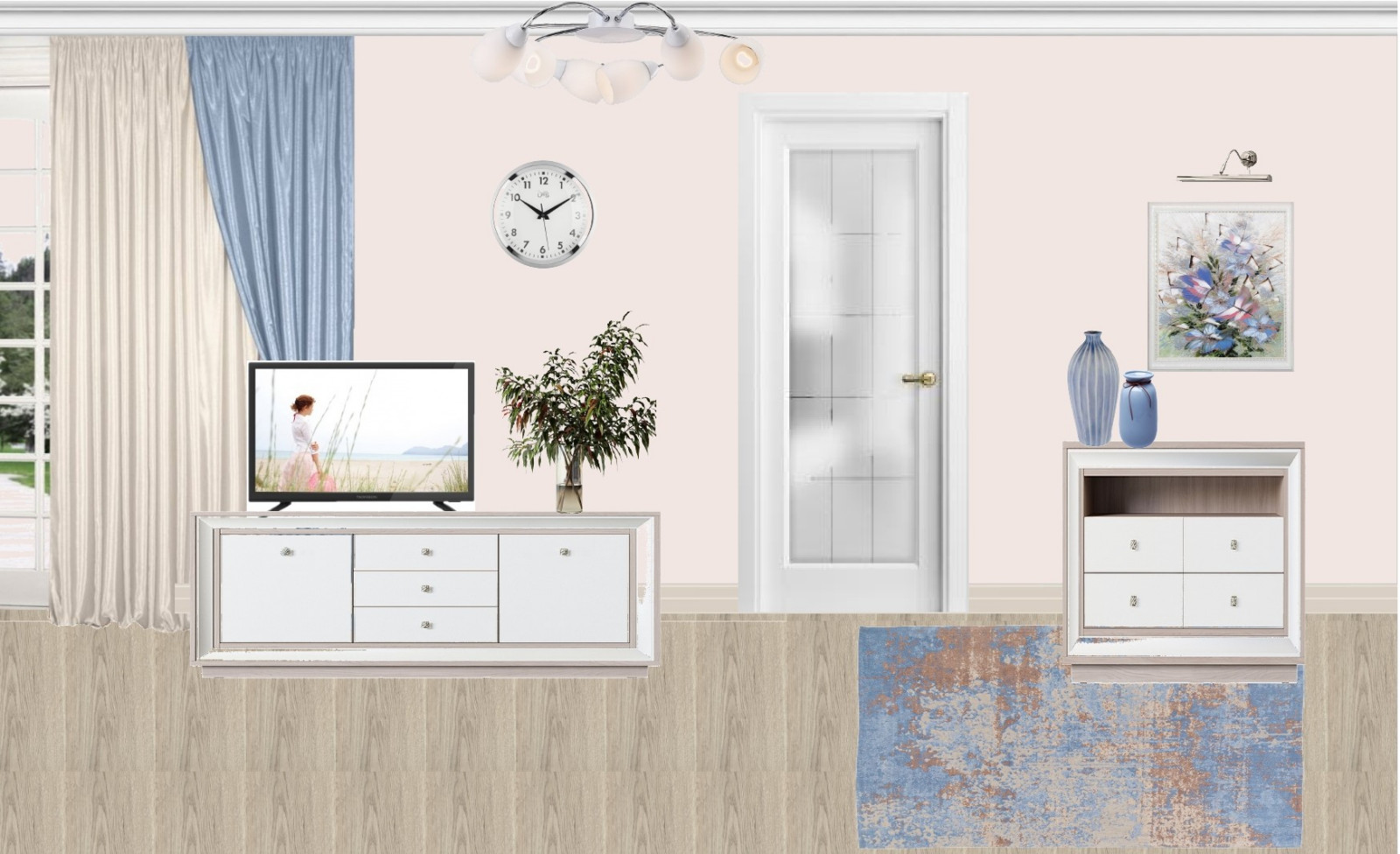 Спальня-гостиная 16 кв. метров