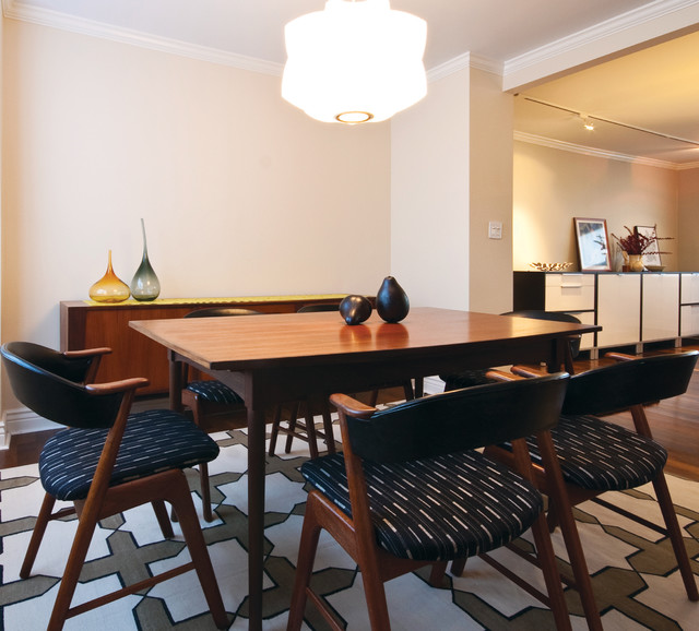 Brooklyn Creative Midcentury Dining Room New York by Shelly Chung Design