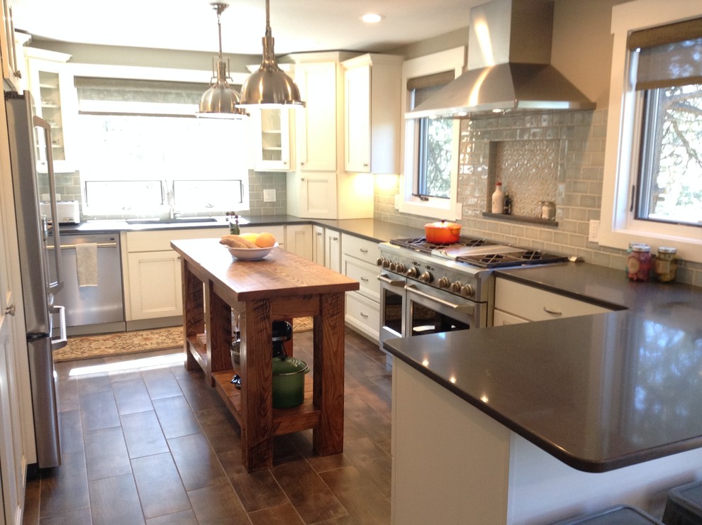 Kitchen - transitional kitchen idea in Denver
