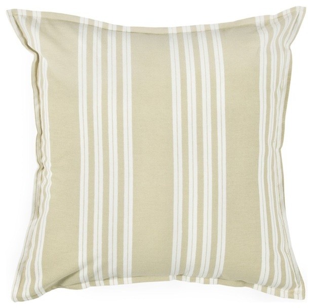 Rizzy Home - Tan and White Decorative Accent Pillows (Set of 2) - T03436