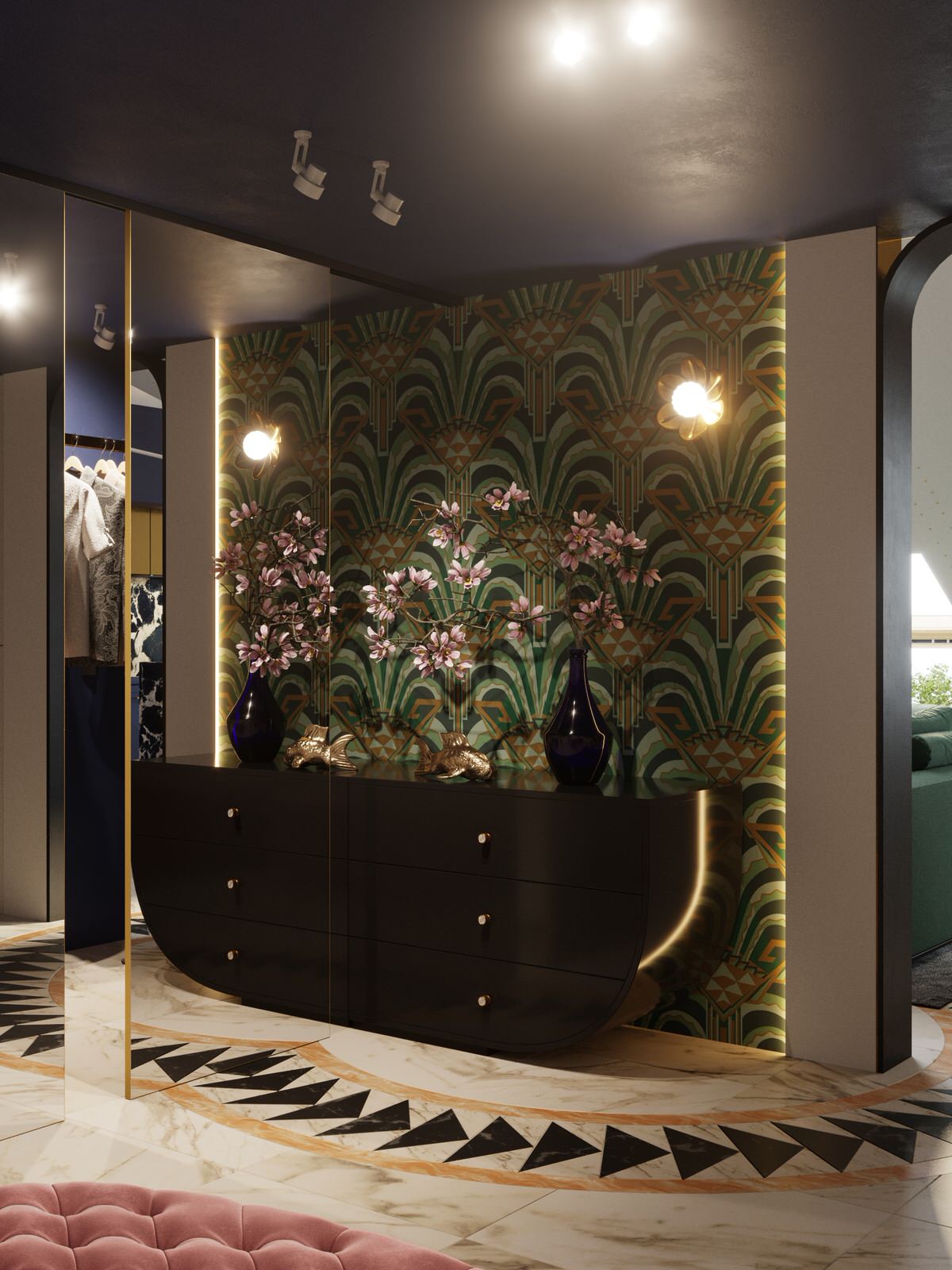 Проект двухуровневой квартиры с мансардой