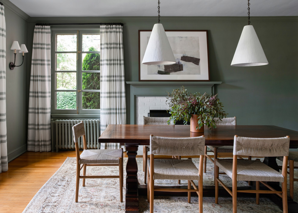 Design ideas for a transitional dining room in Baltimore.