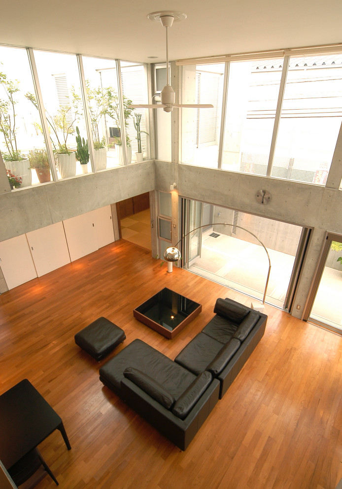 他の地域にあるアジアンスタイルのおしゃれなリビングの写真