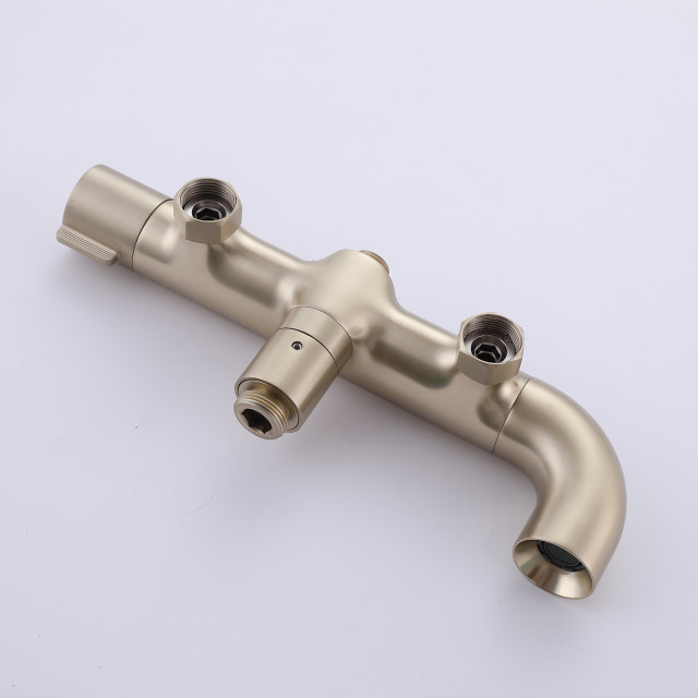 Exposed Shower System with Handheld Shower & Bathtub Spout ...