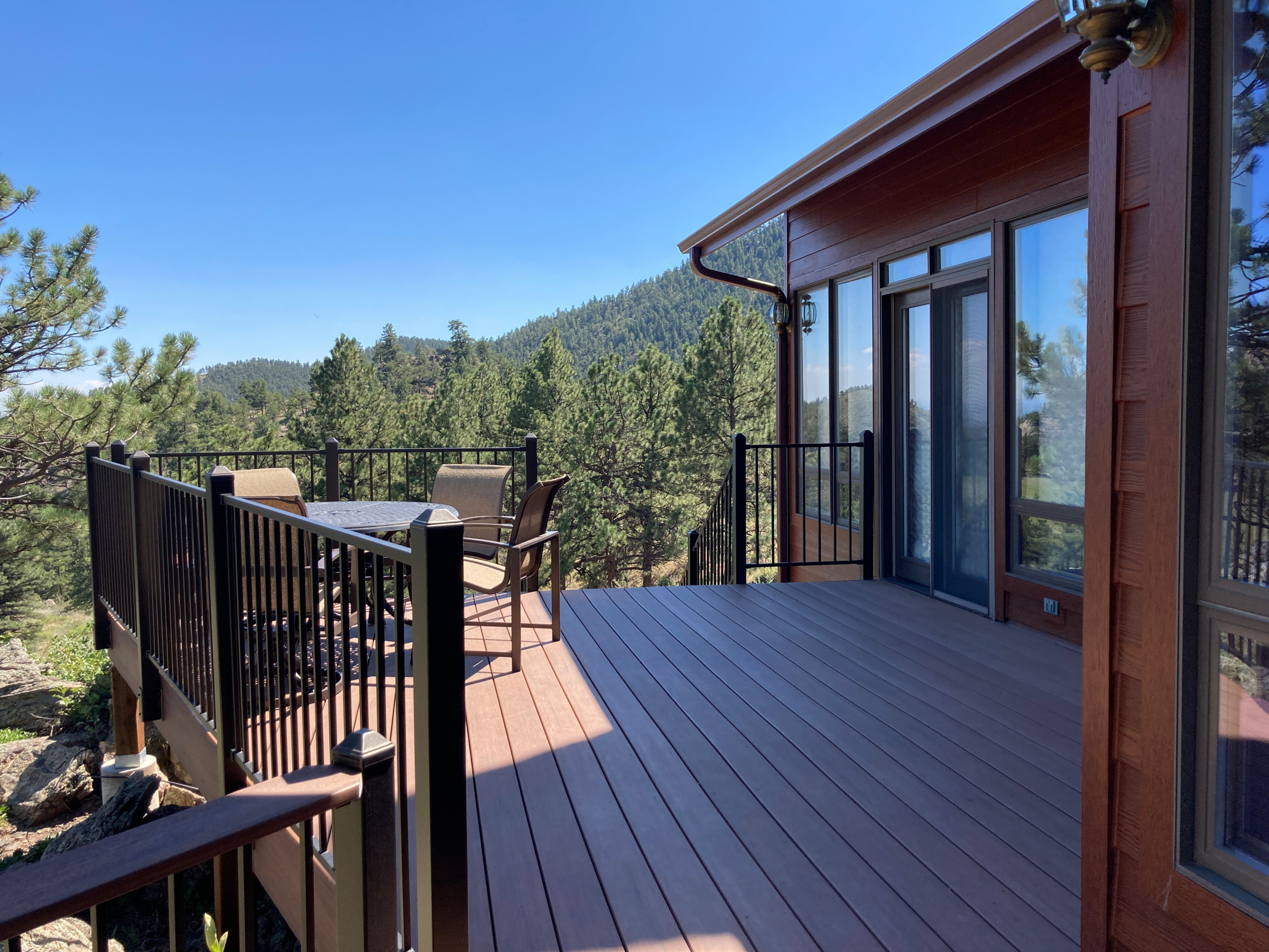 Mountain Castle Fortress with Wrap Around Deck & Barn