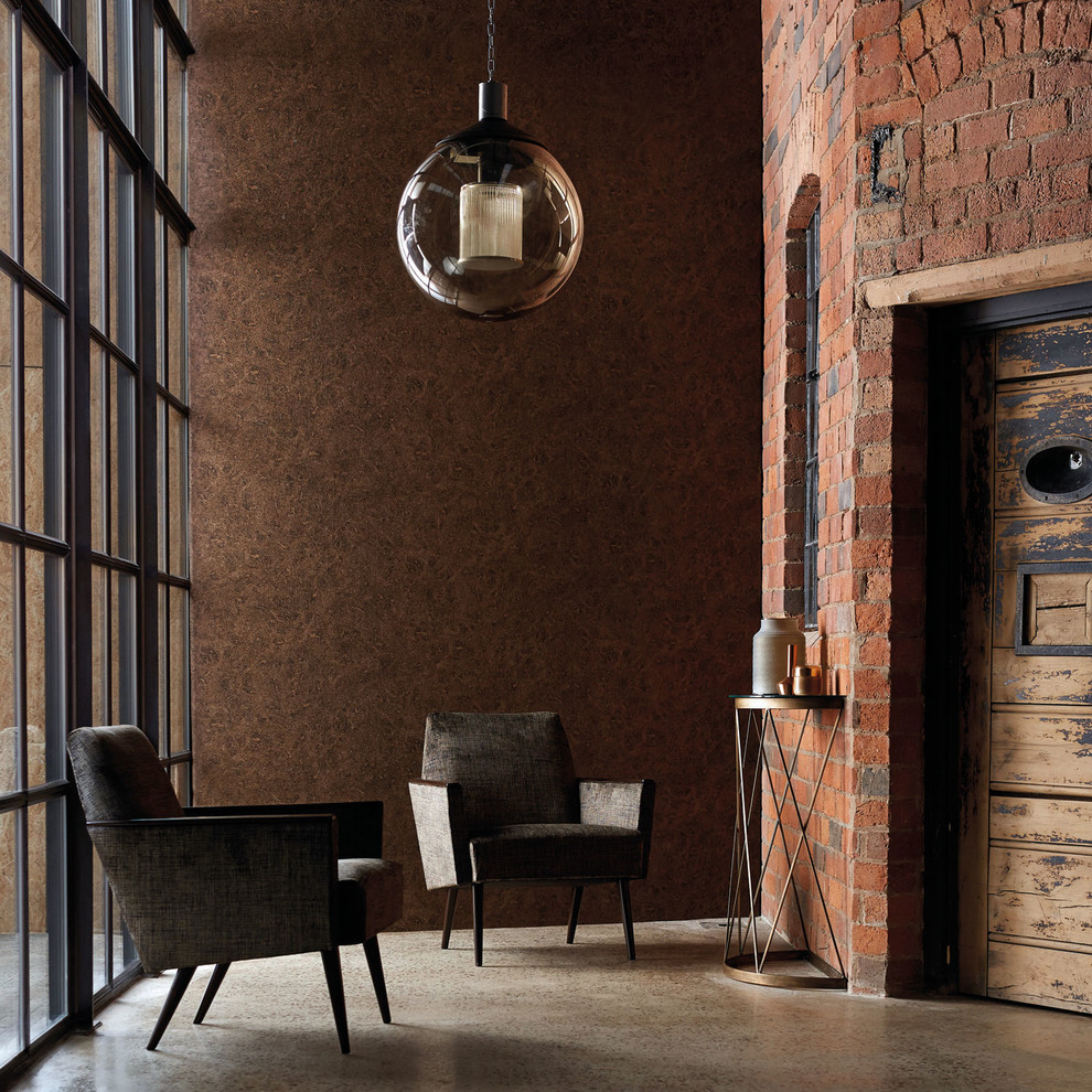 Wallpaper Inspiration Industrial/ Contemporary Industrial Living