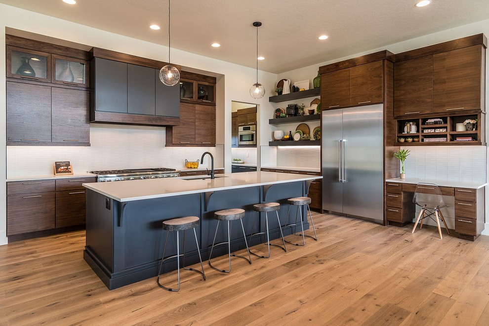 Design ideas for a contemporary kitchen in Boise.