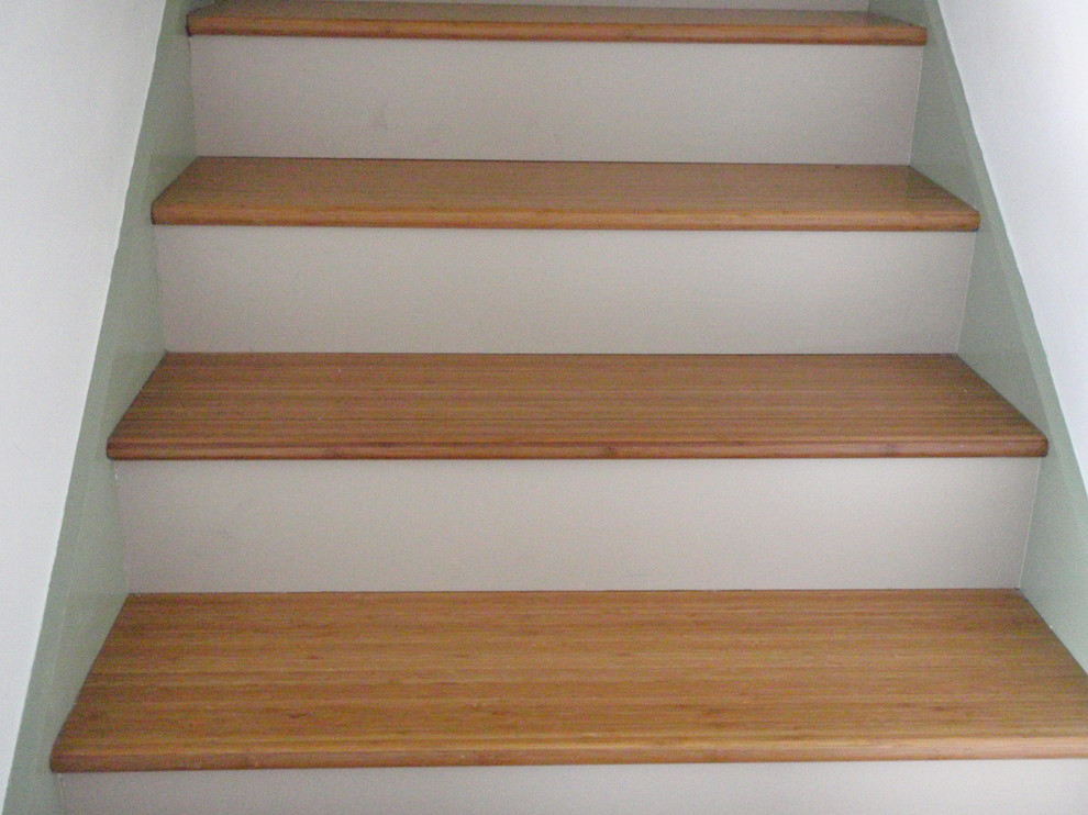 Example of a trendy staircase design in Portland Maine