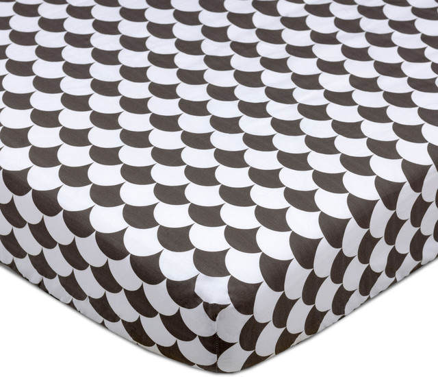 black fitted crib sheet