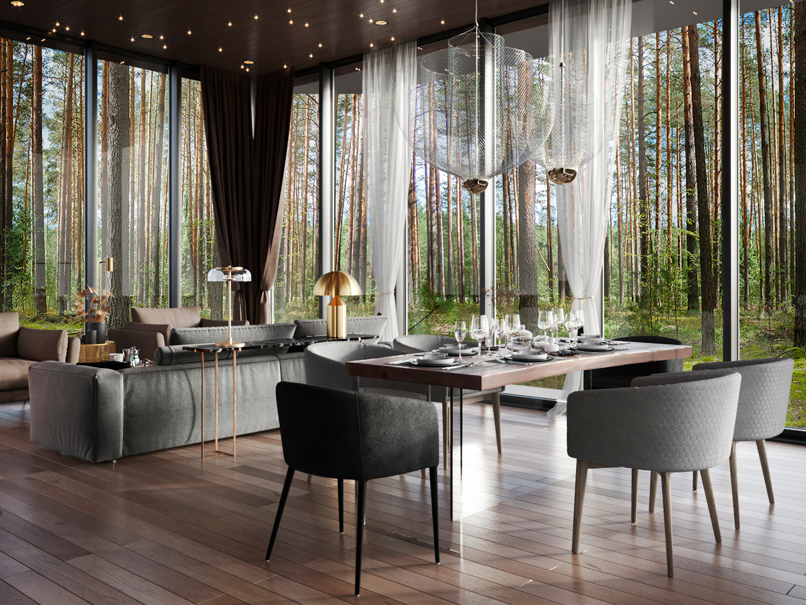 Терраса в сосновом бору