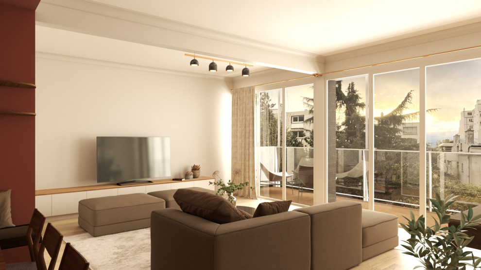 Projet - Vue du salon - Modélisation 3D
