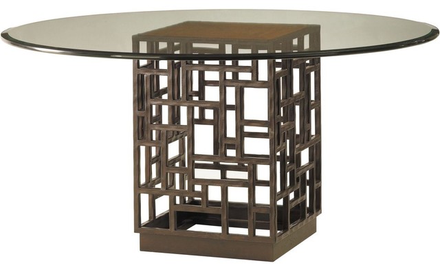 tommy bahama glass top dining table