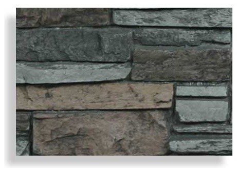 BuyFauxStone FREE SAMPLE Stacked Slate Wall Panel GRAPHITE