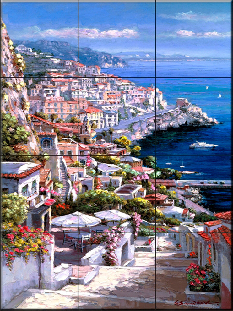 Tile Mural, Amalfi 1 by Sam Park/Soho Editions