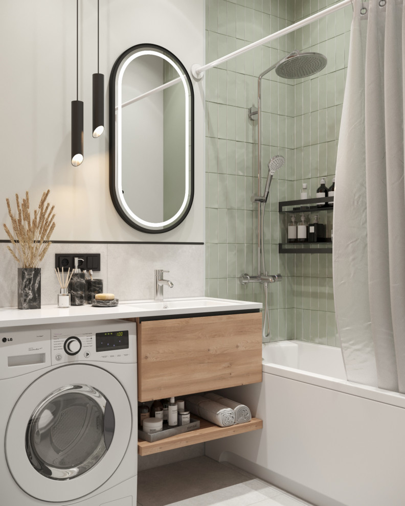 Дизайн-проект квартиры, площадью 59,25 м2, мкр Северный, жк Риф