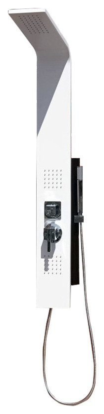 Signature Hardware 400732 Carrollton Thermostatic Outdoor Shower - White Powder