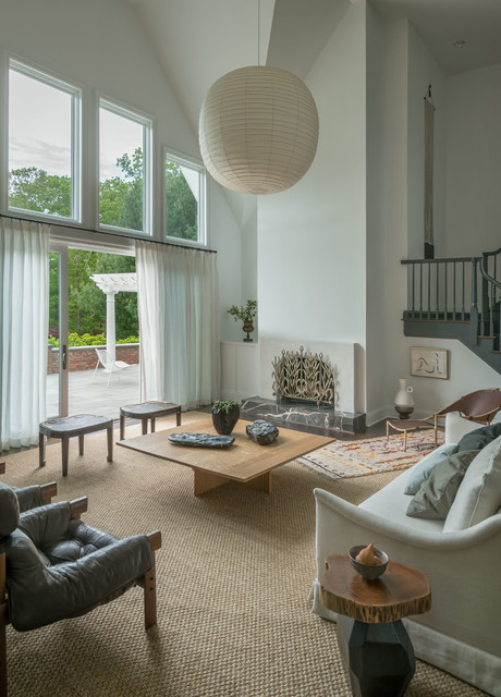 East Hampton contemporary-living-room