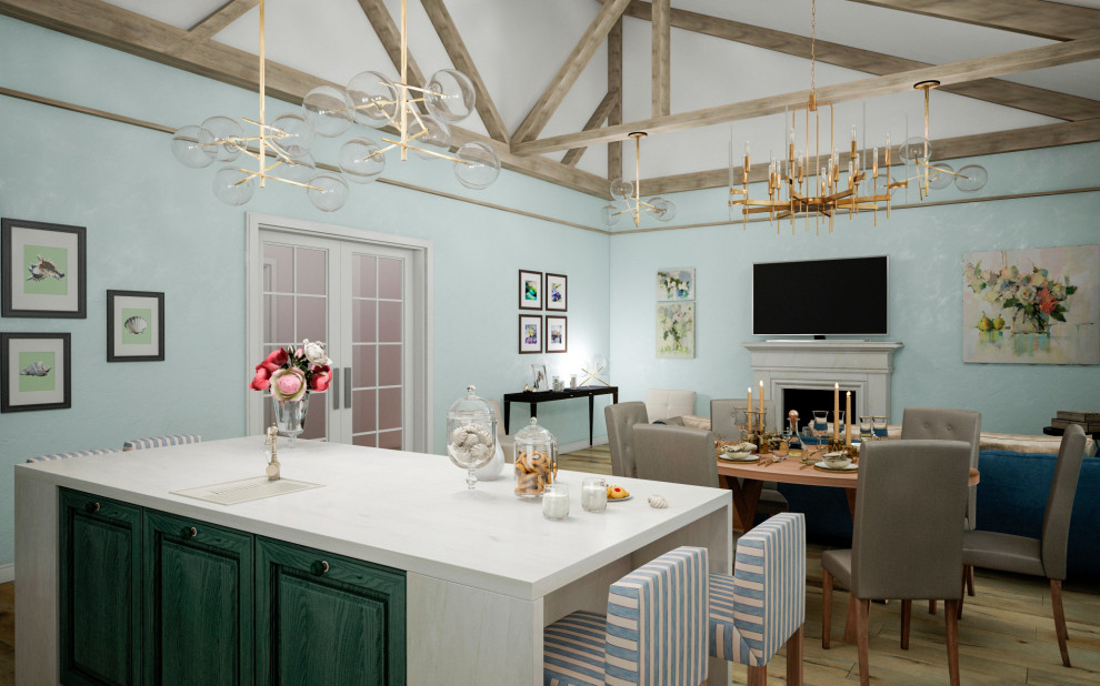 Интерьер загородного дома "Весенняя"