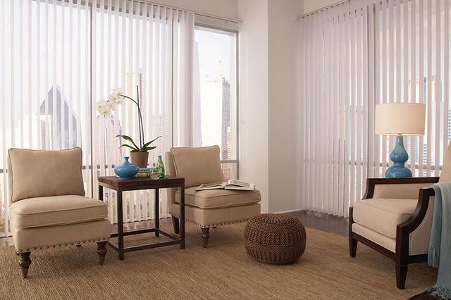 WHITE VERTICAL BLINDS - Lafayette Discoveries Living Room ...
