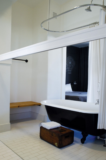 Eclectic Bathroom Portland Ace Hotel Portland eclectic-bathroom