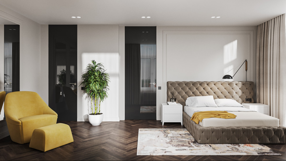 Яркий неоклассический интерьер