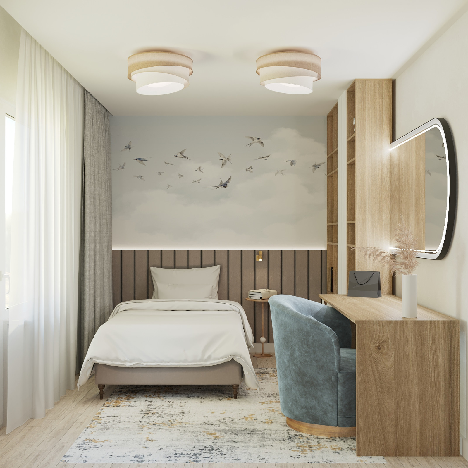 Подростковая комната для девушки