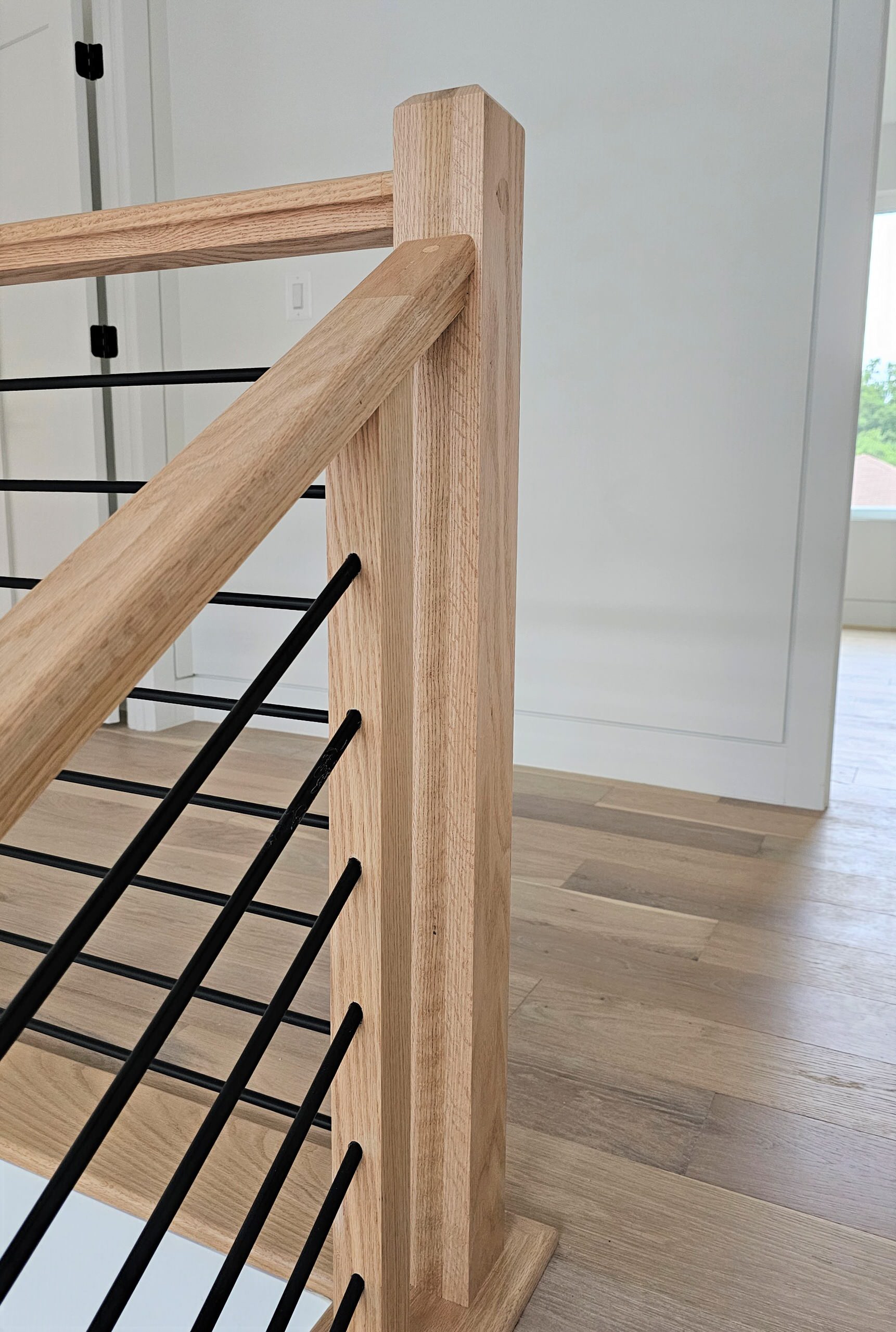 108_Red Oak Stairs in Light Filled Space, Fairfax, VA 22031