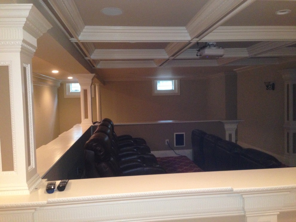 This is an example of a traditional basement in Newark.