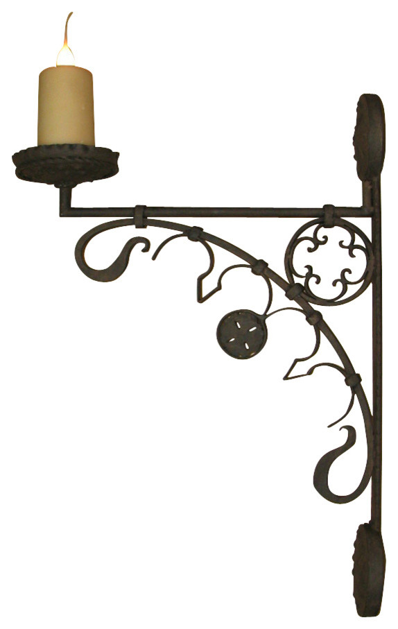 Medieval Wall Sconce - Mediterranean - Wall Sconces - by Laura Lee Designs  | Houzz