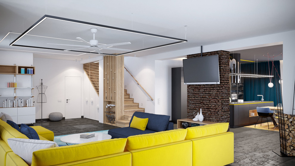 "Жилой дом с. Счастливое". Гостиная