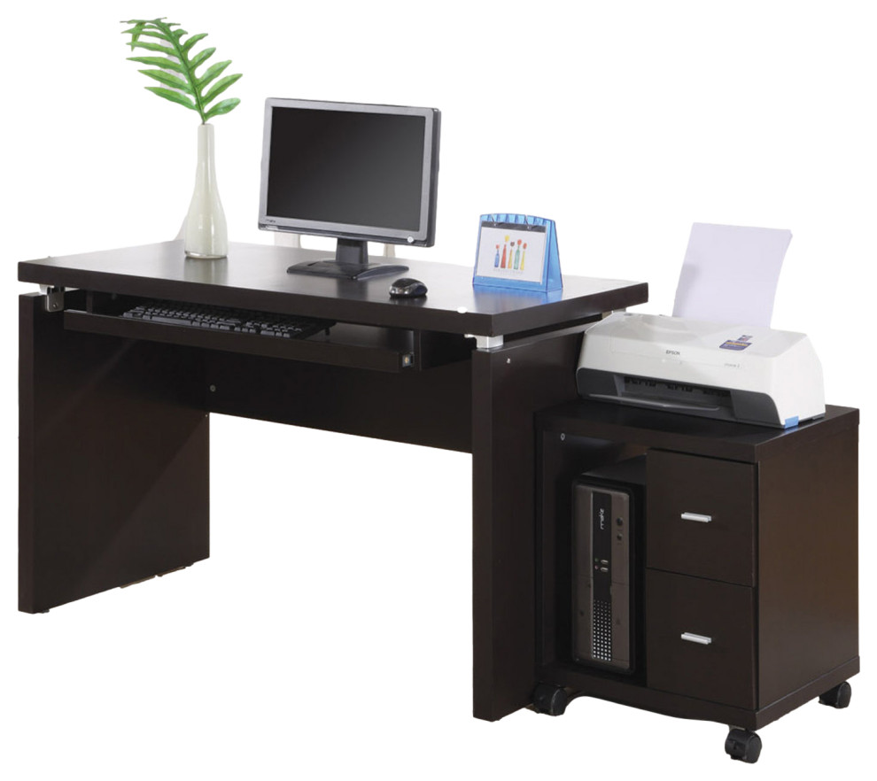 HomeRoots 30.75" Particle Board Computer Desk Transitional Desks