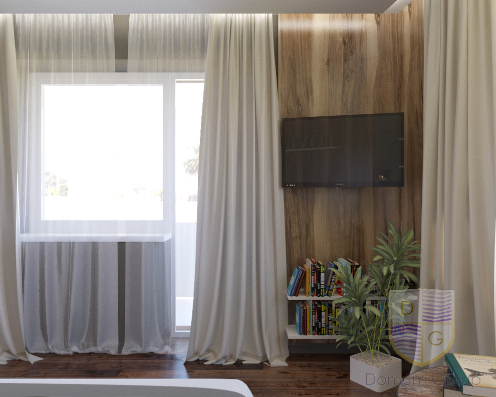 Очень стильная спальня