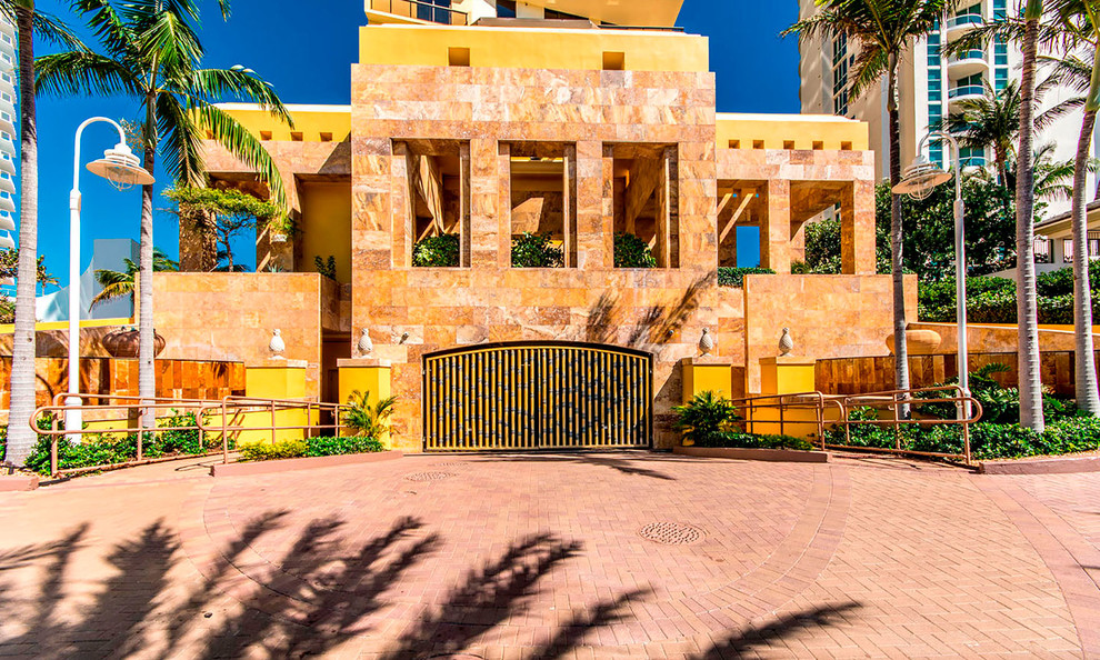 Inspiration for a huge exterior home remodel in Miami