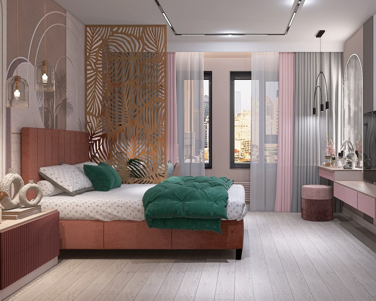 Двухкомнатная квартира 83 кв. м для мамы с дочкой подростком.