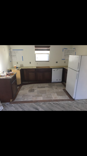 Water Damaged Traditional Kitchen