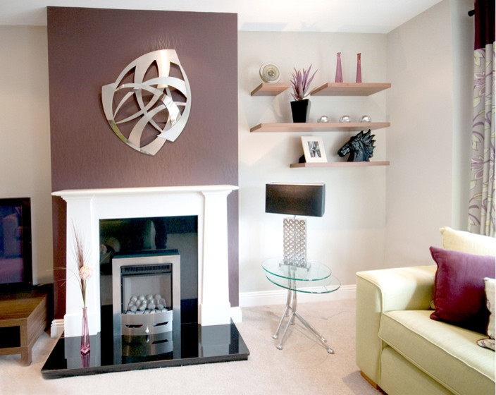 Inspiration for a modern living room in Dublin.
