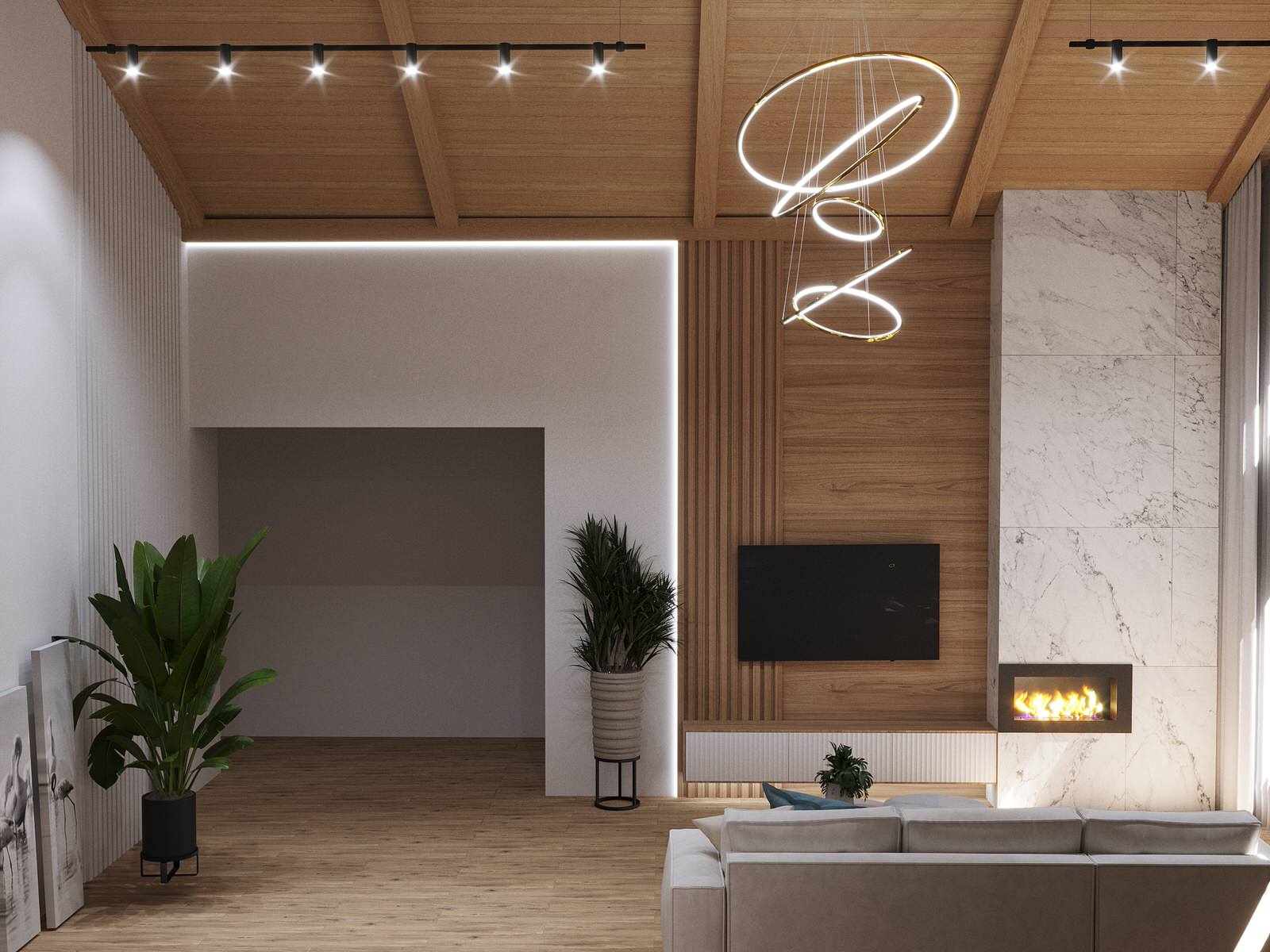 3д визуализация гостиной в Краснодарском крае