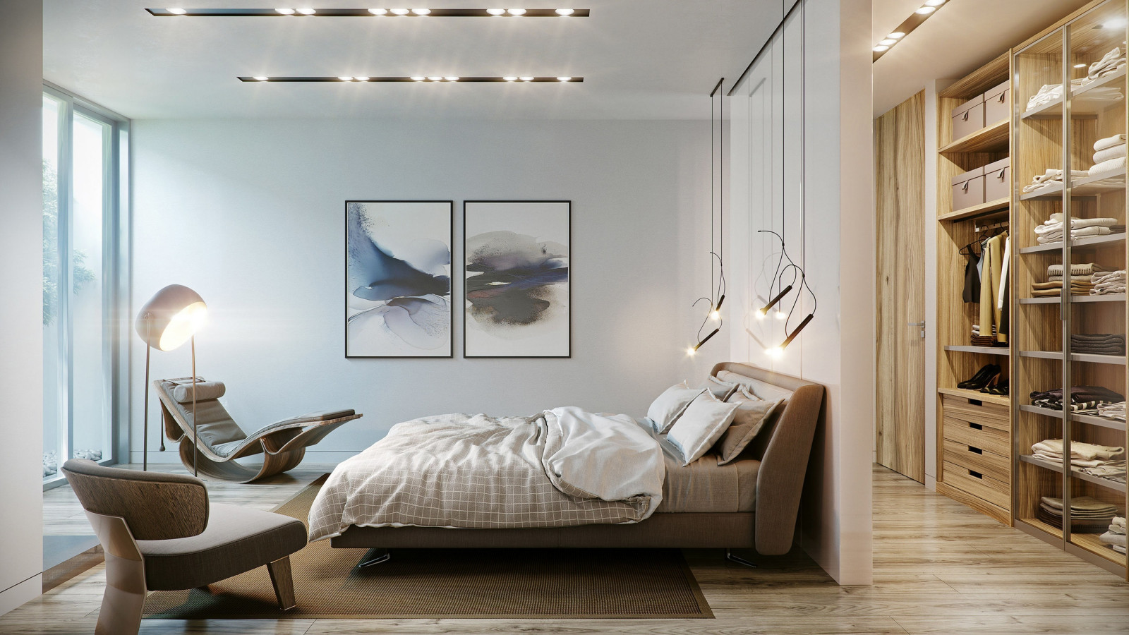 Двухэтажный дом в современном стилем