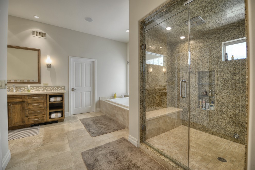 Inspiration for a transitional bathroom remodel in Phoenix