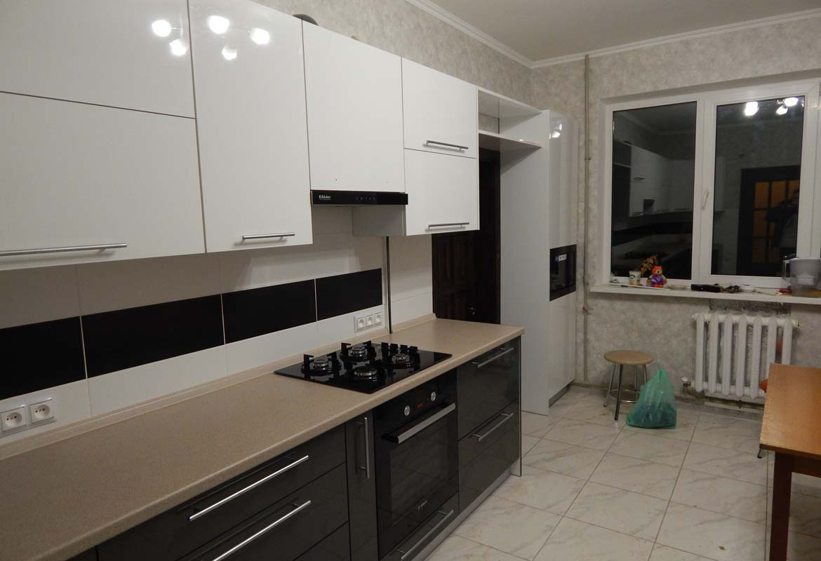 Кухни с фасадами из пластика