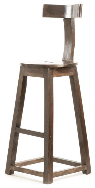 Go Home 30 Rustic Wooden Bar Stool 9197 Transitional Stools Go Home 30 Rustic Wooden Bar Stool 9197