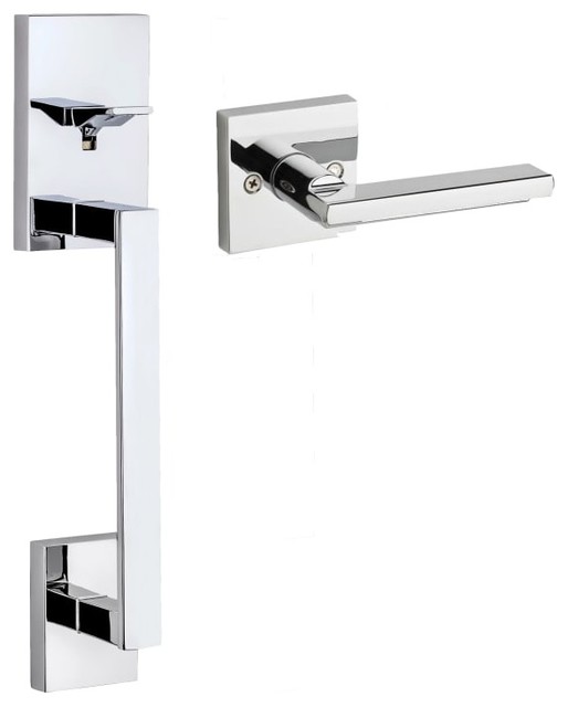 Kwikset 815SCEHFL San Clemente Lower Handleset With Interior Halifax Lever Transitional