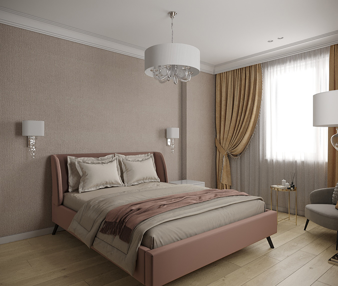 Спальня в стиле современной классики