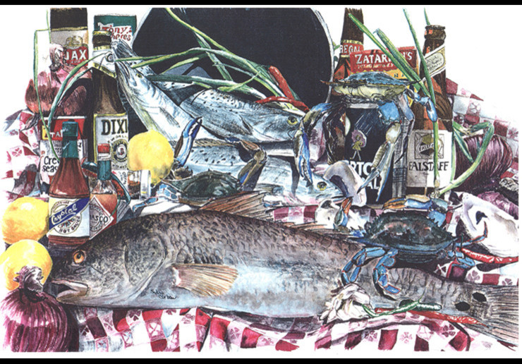 Fish and Beers from New Orleans Traditional Doormats by thestore