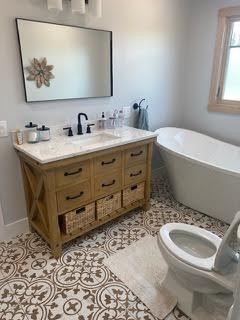 Modern Boho Bathroom Remodel