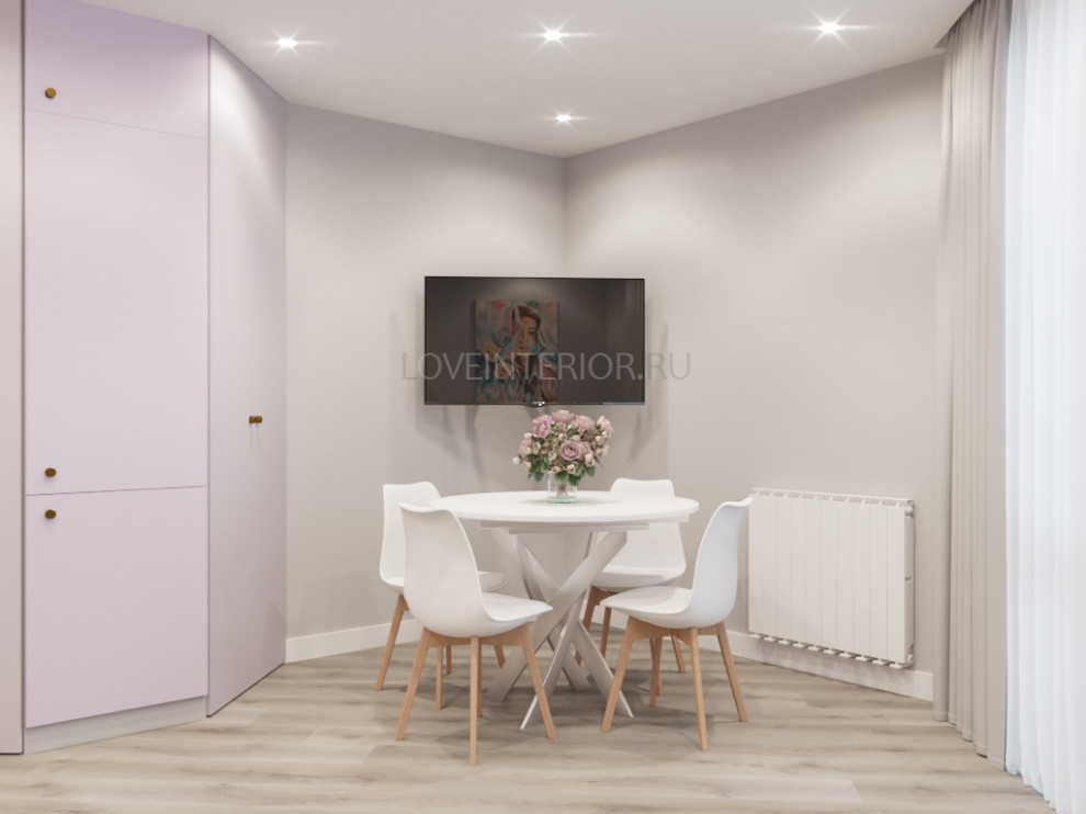 Квартира-студия для молодой девушки