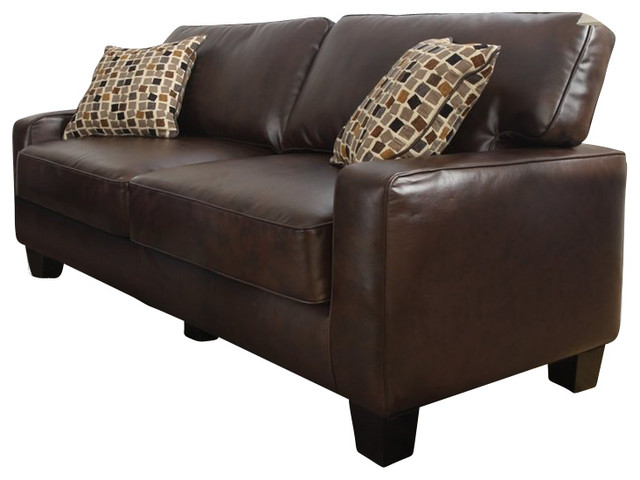 serta monaco leather 77 deluxe sofa