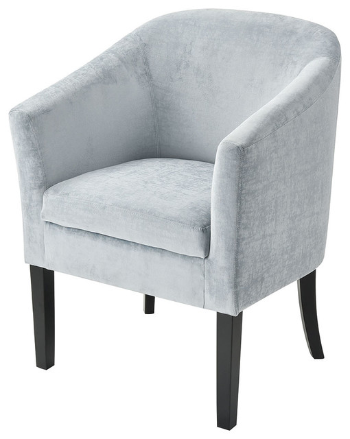 Lanz Light Blue Duck Egg Velvet Chair